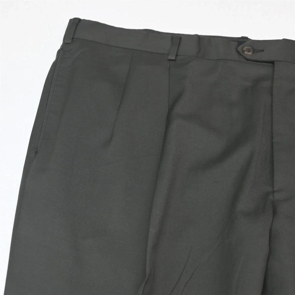 Jos A Bank 50S 44x29 Olive Green 100% Wool Gordon Mens Jacket Pants Suit